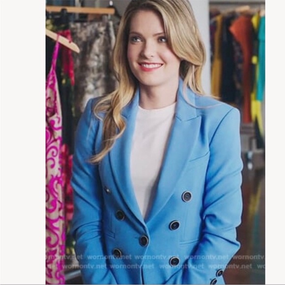 $695 Veronica Beard Colson Periwinkle Blue Dickey Jacket Luxury Blazer sz 4 - Picture 16 of 16